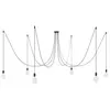 Creative Cables Lampe Suspendue Spider 6 Falls With Light Bulb