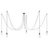 Creative Cables Lampe Suspendue Spider 5 Falls With Light Bulb