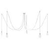 Creative Cables Lampe Suspendue Spider 5 Falls With Light Bulb