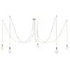 Creative Cables Lampe Suspendue Spider 5 Falls With Light Bulb