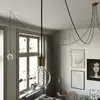 Creative Cables Lampe Suspendue Spider 5 Falls With Light Bulb