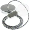 Creative Cables Lampe Suspendue Pendel Rd55 Stripes 1 M