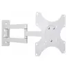 Techly Clamp (Mur, 37", 25 kg), Support mural TV, Blanc