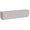 Meuble TV Horta Dmora Bois Mélaminé Beige 40x200x48h cm