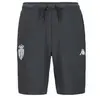 Short de football AS Monaco pour homme - Gris foncé - Respirant