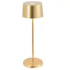 Lampe de table LED Zafferano Olivia Pro, or jaune, rechargeable et dim...