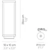 ZAFFERANO Lanterne de table à LED gris foncé 2,2 W à piles, IP54, safr...