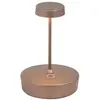 ZAFFERANO Lampe de table LED Swap mini pro, bronze, rechargeable et di...