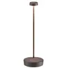Lampe de table LED Zafferano Swap Pro Corten, rechargeable et dimmable...