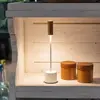 Zafferano - Lampe de table tactile rechargeable à LED Carolina - Ivoir...