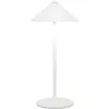 Lampe de table led rechargeable Zafferano Pina l Desk blanche, 6W, IP65, variateur tactile, tête magnétique, intérieur/extérieur