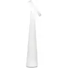 Zafferano - Lampe de table led Angelina blanche, rechargeable sans fil, tête réglable, tactile, design moderne intérieur