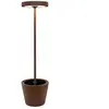 ZAFFERANO Poldina Reverso Solar L Corten - Lampadaire LED solaire et r...