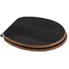 ABATTANT UNIVERSEL EN MDF POUR TOILETTES EN CHÊNE FONCÉ