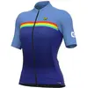 Ale Bridge Korte Mouw Wielertrui Blauw M Vrouw