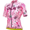Ale Dames Fietsshirt Korte Mouwen PRR Amazzonia - Roos - S - Valt klein
