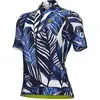 Alé Cycling Maillot à manches courtes PR.S Leaf pour femme, bleu, M