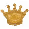 JOUR DE FETE Ballon en aluminium Scintillant - Couronne de Princesse - Or - 91 cm