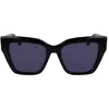 Lunettes de Soleil - LIU JO - LJ777S - Carré - Femme - BLACK/DARK GREY - Gris - Plastique