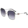 Lunettes de Soleil - LIU JO - LJ155S - Métal Doré - Verres Bleus - Femme