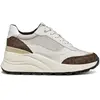 Geox Baskets D Spherica Ec13 A pour femme, Blanc cassé., 41 EU