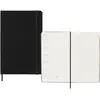 Agenda civil Moleskine 18 mois Semainier Grand Format Dur Noir