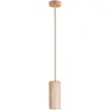 Creative Cables Suspension Avec Abat-jour En Bois Pour Spot E27 Avec Bulb