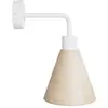 Creative Cables Lampe Fermaluce Avec Abat-jour Conique En Bois Et Extension Incurvée Avec Bulb