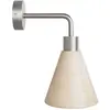 Creative Cables Lampe Fermaluce Avec Abat-jour Conique En Bois Et Extension Incurvée Avec Bulb