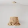 Creative Cables Lampe Suspendue Without Bulb Honolulu With Raffia Shade