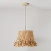 Creative Cables Lampe Suspendue With Bulb Honolulu With Raffia Shade