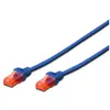 Ewent Câble de réseau Patch Cat 6 U/UTP, aWG 24/7, 2 connecteurs RJ45 Bleu Bleu 5 MT