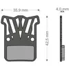 Brenta Ciclo Plaquettes De Frein à Disque Light Tech Hrd/etap/level Ul...