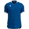 Macron Wyvern Eco Shirt Korte Mouw Heren - Royal / Wit | Maat: L