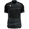 Macron Wyvern Eco Shirt Korte Mouw Heren - Zwart / Antraciet | Maat: 3...
