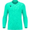Macron Corvus Eco Keepershirt Lange Mouw Heren - Turkoois / Zwart | Ma...