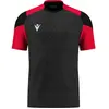 Macron Glory Golem Shirt Korte Mouw Heren - Zwart / Rood | Maat: 5XL