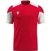 Macron Glory Golem Shirt Korte Mouw Heren - Rood / Wit | Maat: XL