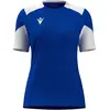 Macron Glory Sphinx Shirt Korte Mouw Dames - Royal / Wit | Maat: 3XL