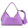 LIU JO Leren Schoudertas Handtas LH X LJ Calf Hobo Violet Paars