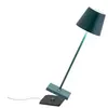 Zafferano Lampe de table Poldina Pro - Zaffer - Vert foncé - Rechargeable et dimmable - IP54