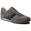 Geox U Wells C Homme Baskets Sneaker Basses, Gris foncé, 41 EU