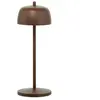 PERENZ Lampe de table led circe Corten rechargeable et dimmable - Zafferano