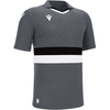 Macron Charon Eco Shirt Korte Mouw Heren - Antraciet / Zwart / Wit | M...