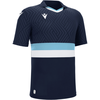 Macron Charon Eco Shirt Korte Mouw Heren - Marine / Hemelsblauw / Wit ...