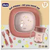 Chicco, Vaisselle + couverts pour enfants, Mahlzeit Geschenk-Set - PIN...