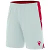 Macron Tempel Short Kinderen - Wit / Rood | Maat: 7-8 Y