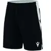 Macron Tempel Short Kinderen - Zwart / Wit | Maat: 11-12 Y