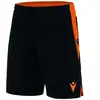 Macron Tempel Short Kinderen - Zwart / Oranje | Maat: 11-12 Y