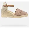 Chaussures compensées femme Geox Gelsa Low - old rose